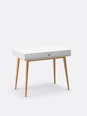 La Redoute Intérieurs White Jimi Desk with 1 Drawer - Image 3 of 5