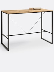 La Redoute Intérieurs Natural Hiba Industrial High Bar Table in Oak & Metal - Image 3 of 4