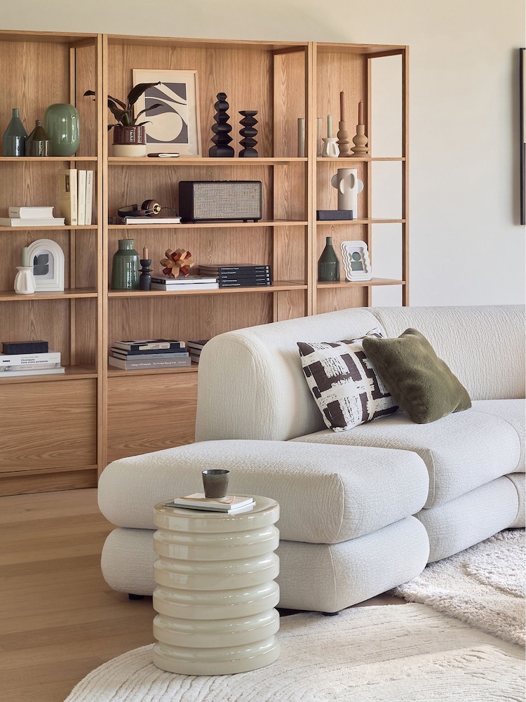 La Redoute Intérieurs Oak Senssia 1 Door Shelving Unit - Image 1 of 6