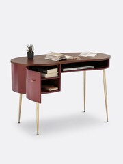 La Redoute Intérieurs Bordeaux Walnut Topim Vintage Desk - Image 4 of 5