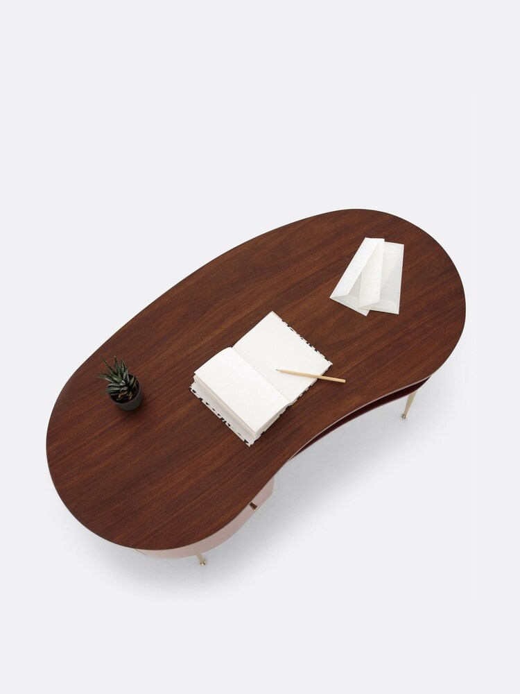 La Redoute Intérieurs Bordeaux Walnut Topim Vintage Desk - Image 5 of 5