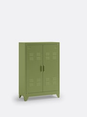 La Redoute Intérieurs Khaki Hiba Industrial Low Metal Cabinet - Image 2 of 6