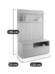 La Redoute Intérieurs Natural Theonie Ash TV Hifi Unit - Image 4 of 5