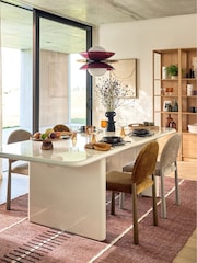 La Redoute Intérieurs Greige Marvela 8 Seater Dining Table - Image 1 of 5