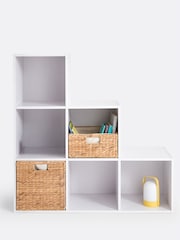 La Redoute Intérieurs White Diny 6-Compartment Stepped Storage Unit - Image 1 of 3