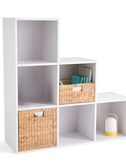La Redoute Intérieurs White Diny 6-Compartment Stepped Storage Unit - Image 3 of 3