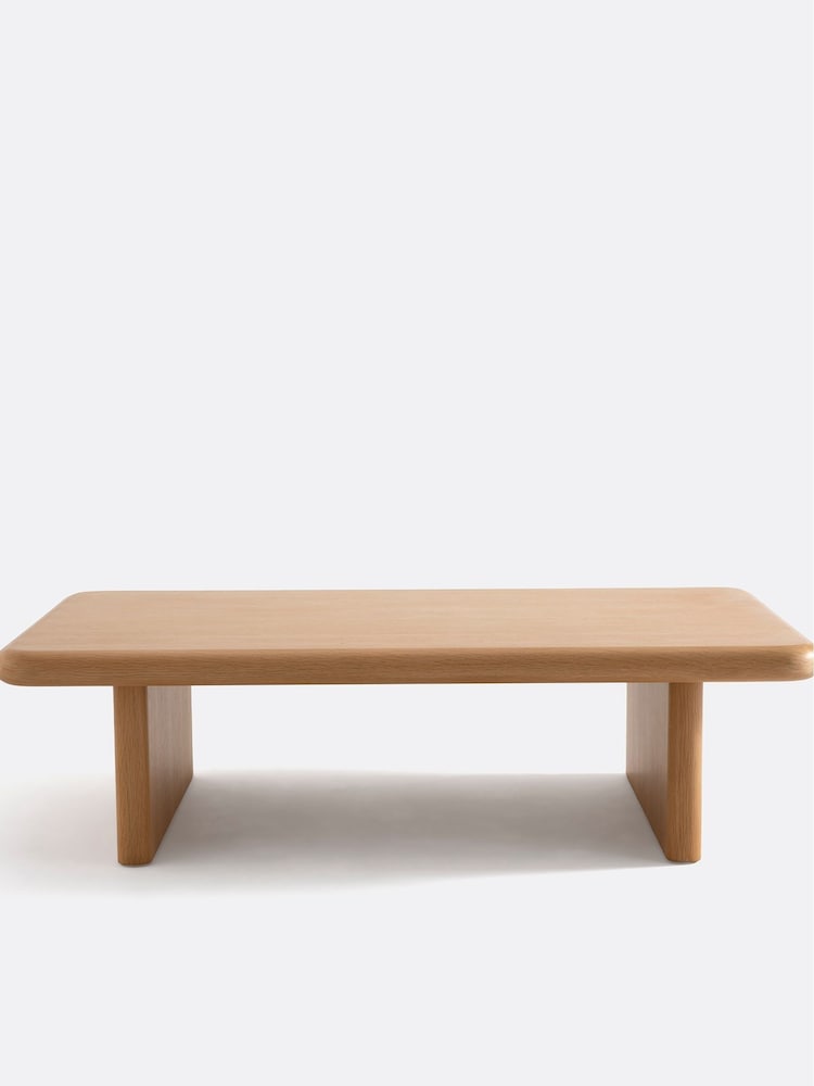 La Redoute Intérieurs Oak Curva Coffee Table - Image 2 of 6