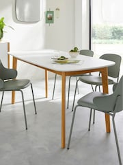 La Redoute Intérieurs White Jimi 6 Seater Dining Table - Image 1 of 4