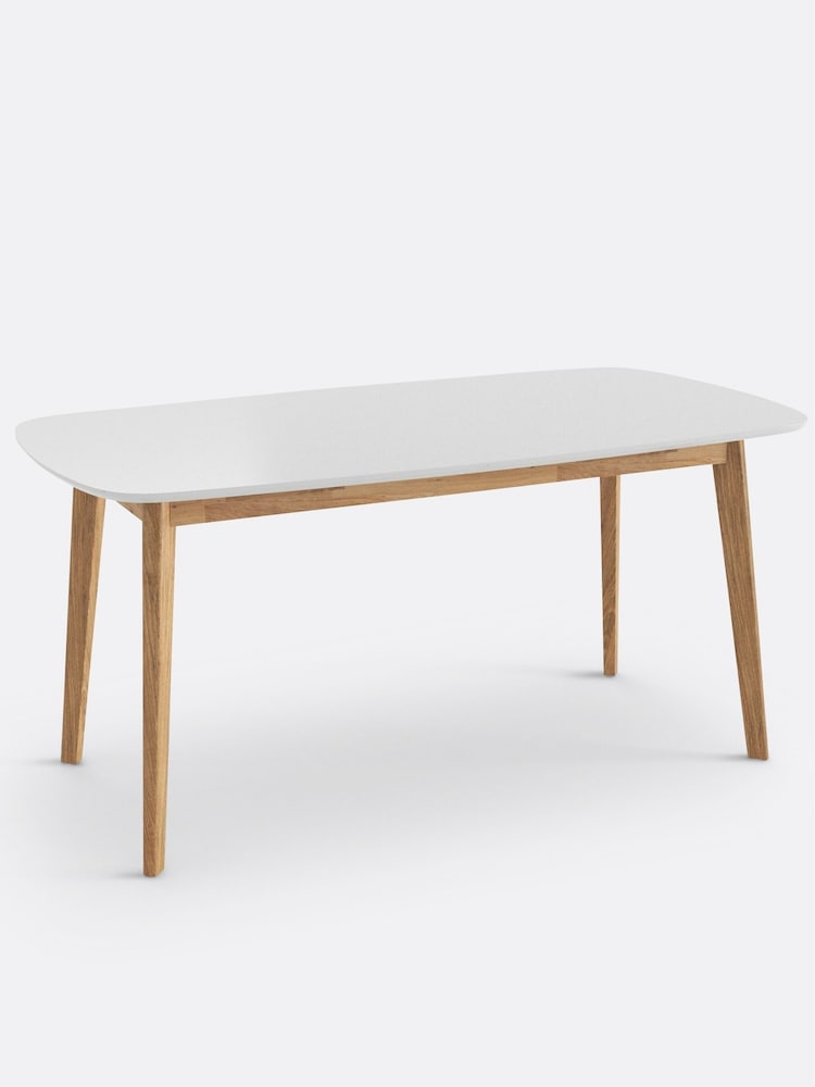 La Redoute Intérieurs White Jimi 6 Seater Dining Table - Image 2 of 4 La Redoute Intérieurs White Jimi 6 Seater Dining Table - Image 2 of 4