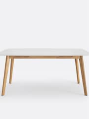 La Redoute Intérieurs White Jimi 6 Seater Dining Table - Image 3 of 4