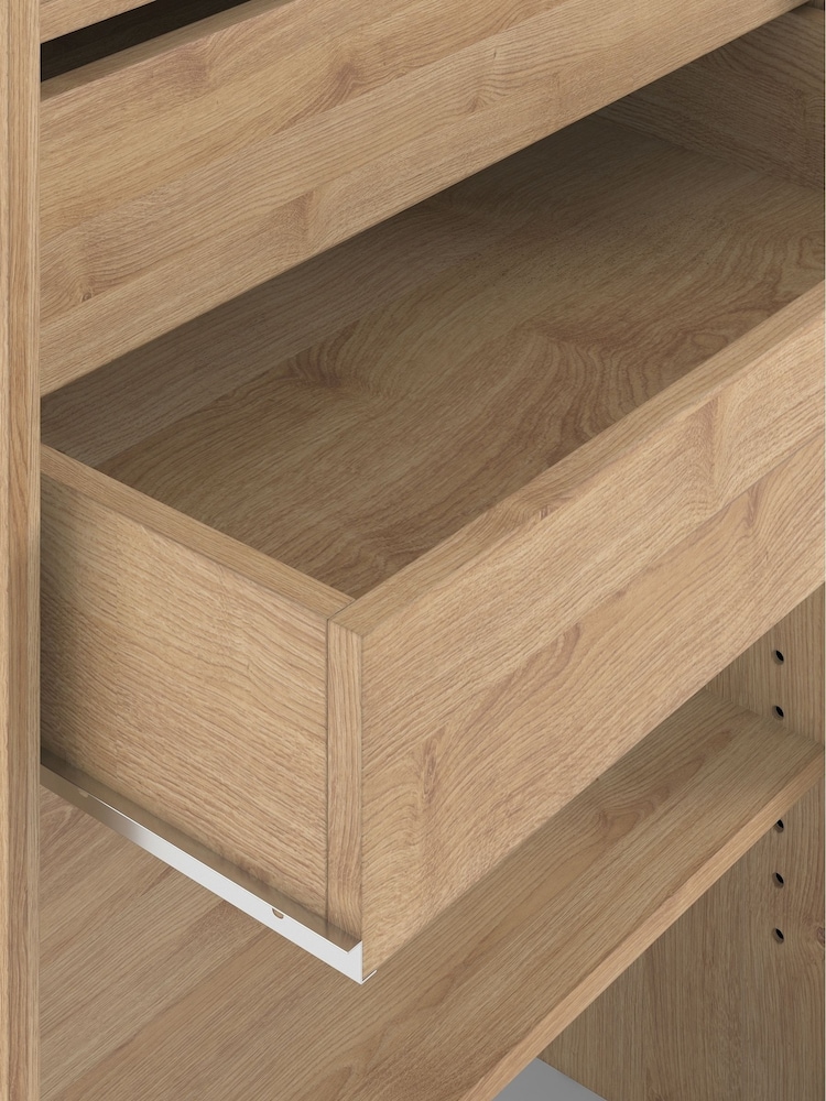 La Redoute Intérieurs Oak Build 3-Shelf and 2-Drawer Wardrobe Module - Image 2 of 6
