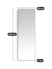 La Redoute Intérieurs Brass Iodus 50 X 150cm Rectangular Metal Mirror - Image 4 of 4