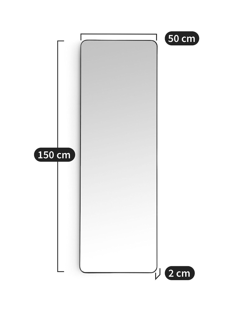 La Redoute Intérieurs Brass Iodus 50 X 150cm Rectangular Metal Mirror - Image 4 of 4
