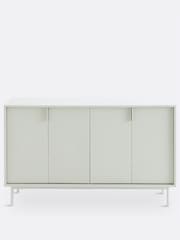 La Redoute Intérieurs Light Grey Illan Accordian Door Wood & Metal Sideboard - Image 6 of 6