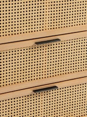 La Redoute Intérieurs Oak Waska Ash & Rattan Chest of 6 Drawers - Image 2 of 6