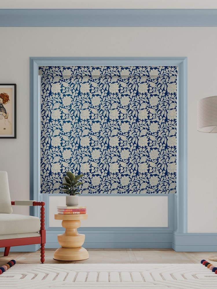 Land & Shore Blue Rowallane Made to Made to Measure Roller Blinds - Image 2 of 6 Land & Shore Blue Rowallane Made to Made to Measure Roller Blinds - Image 2 of 6