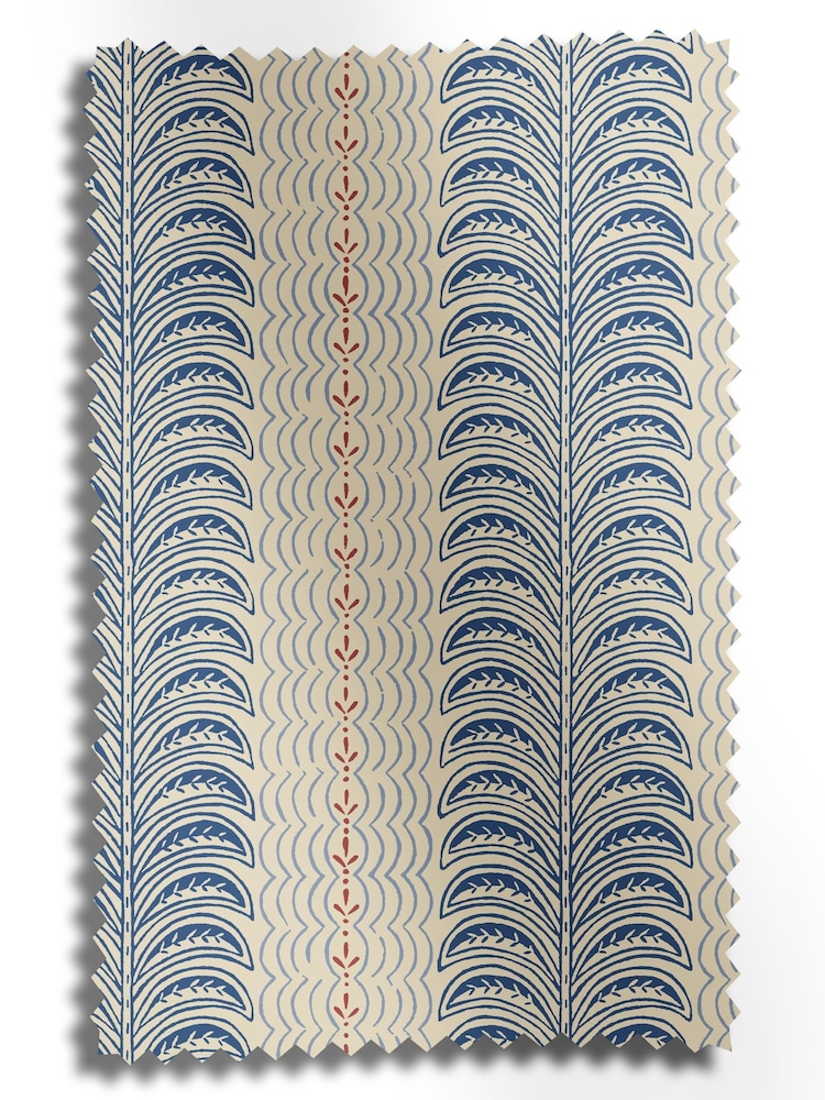 Land & Shore Blue Red Fintra Stripe Made to Measure - Image 6 of 6