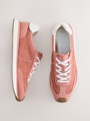 Rose Pink Forever Comfort® Suede Trainers - Image 1 of 5