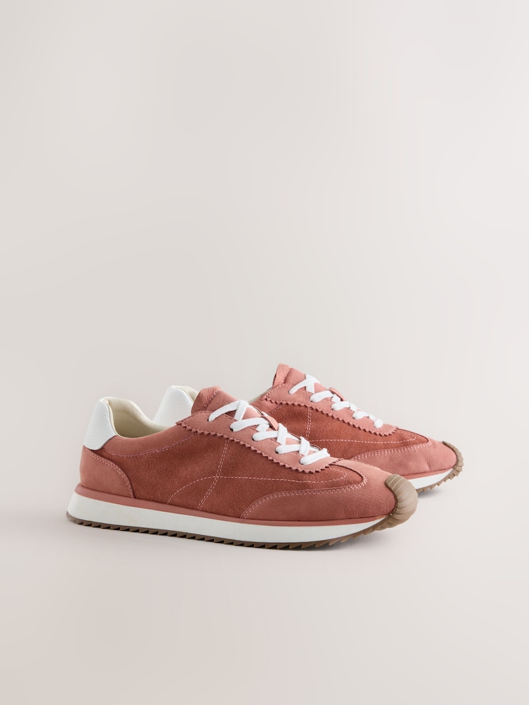 Rose Pink Forever Comfort® Suede Trainers - Image 2 of 5