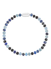 Bartlett Blue Mixed Gemstone Rondelle Stretch Bracelet - Image 1 of 2