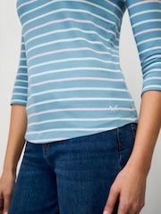 Crew Clothing Blue Essential Breton Top - Image 4 of 5