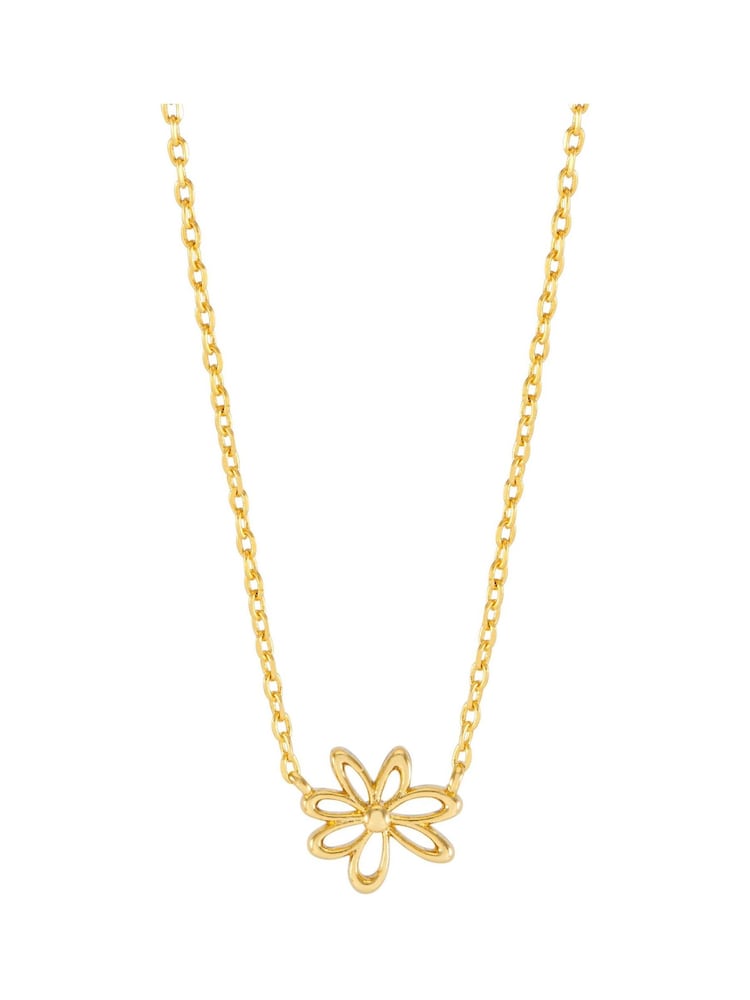 Estella Bartlett Gold Tone Mini Doodle Flower Necklace - Image 2 of 4