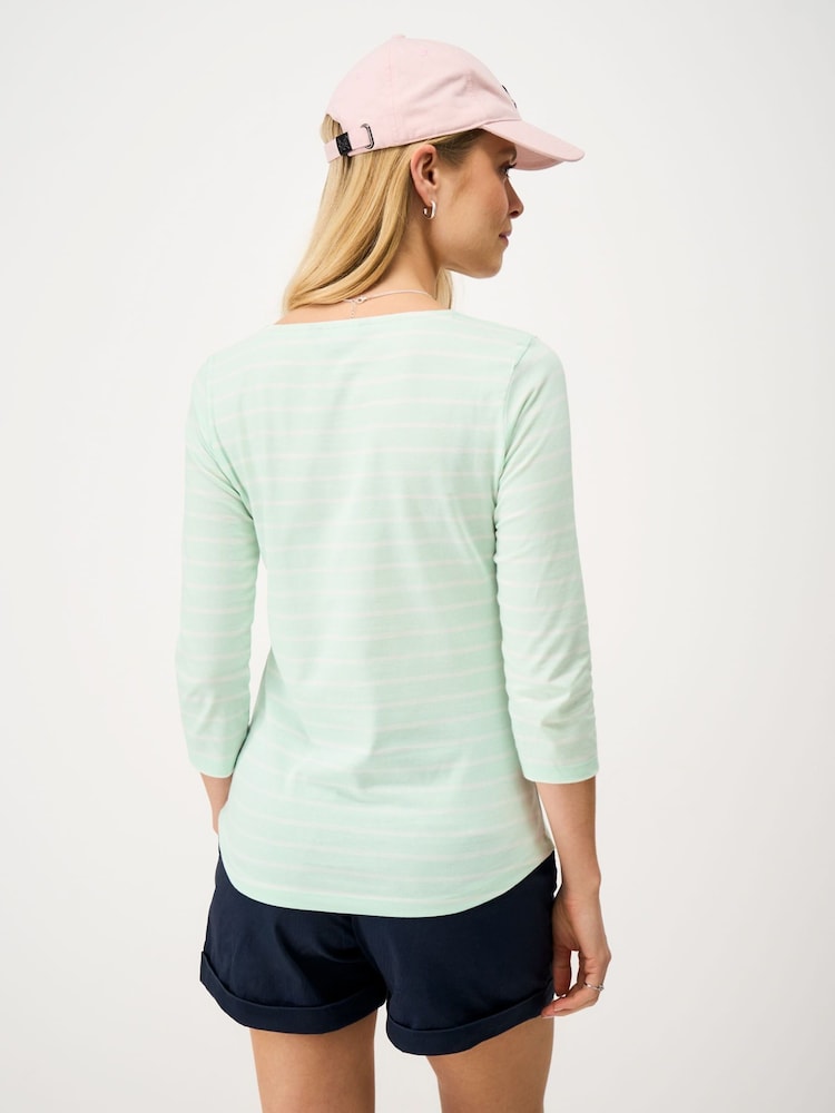 Crew Clothing Blue Essential Breton Top - Image 2 of 5