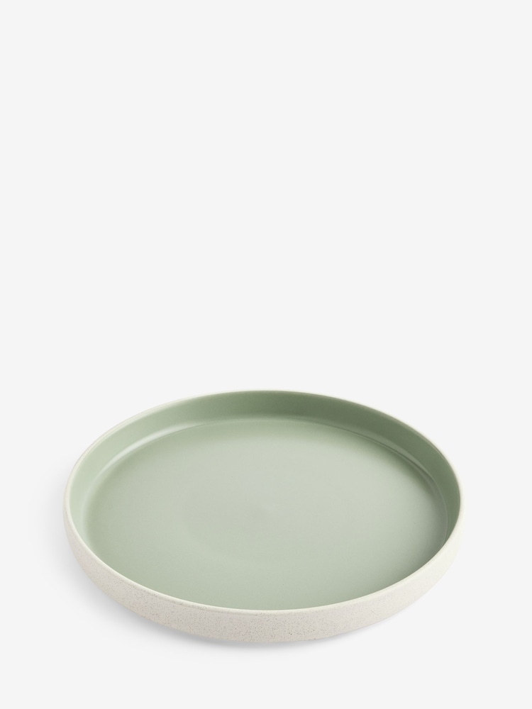 Set of 4 Sage Green Otis Dinner Plates - Image 2 of 2 Set of 4 Sage Green Otis Dinner Plates - Image 2 of 2