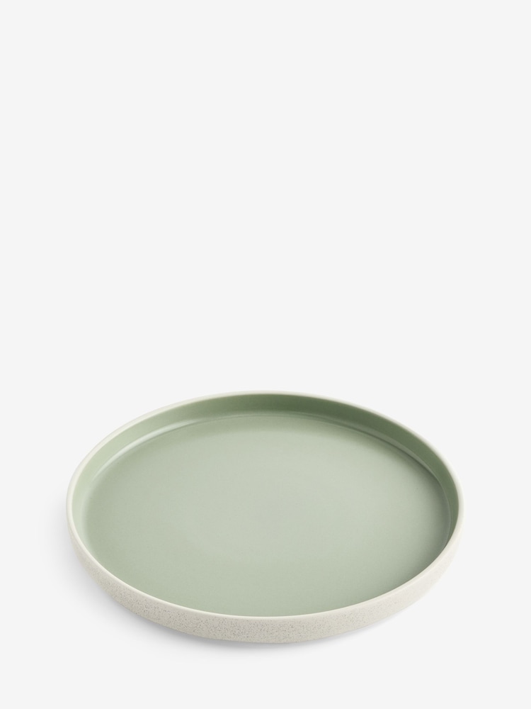 Set of 4 Sage Green Otis Side Plates - Image 3 of 3 Set of 4 Sage Green Otis Side Plates - Image 3 of 3