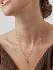 Estella Bartlett Gold Tone Lucky Cat Necklace - Image 3 of 3