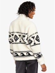 Roxy Cream Treasure Soul Quarter Zip Fleece - Image 2 of 9