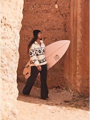 Roxy Cream Treasure Soul Quarter Zip Fleece - Image 5 of 9