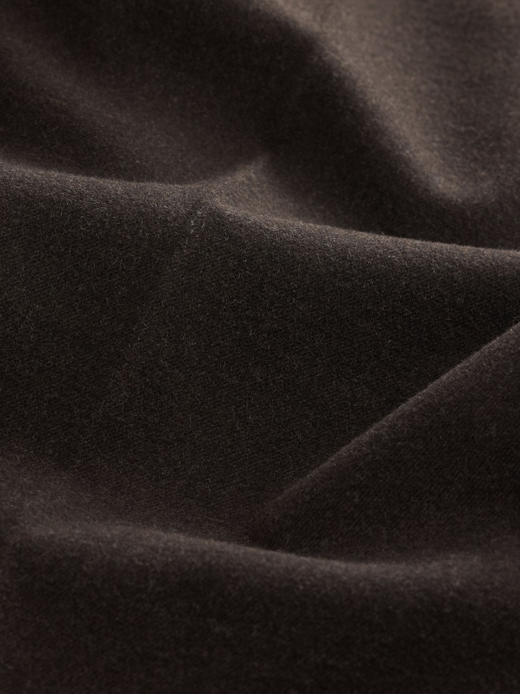 Brown Tailored Fit Flannel Suit Trousers - Image 10 of 10