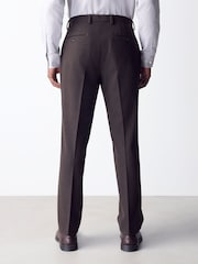 Brown Tailored Fit Flannel Suit Trousers - Image 3 of 10