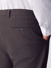 Brown Tailored Fit Flannel Suit Trousers - Image 4 of 10