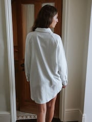 Yard Grey Button Through Stripe Night Shirt - Image 7 of 9