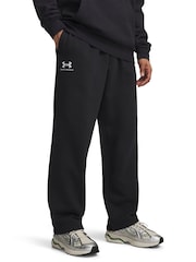 Under Armour Black Essential Icon Fleece Trousers - Image 1 of 6