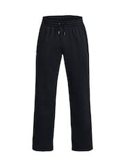 Under Armour Black Essential Icon Fleece Trousers - Image 5 of 6