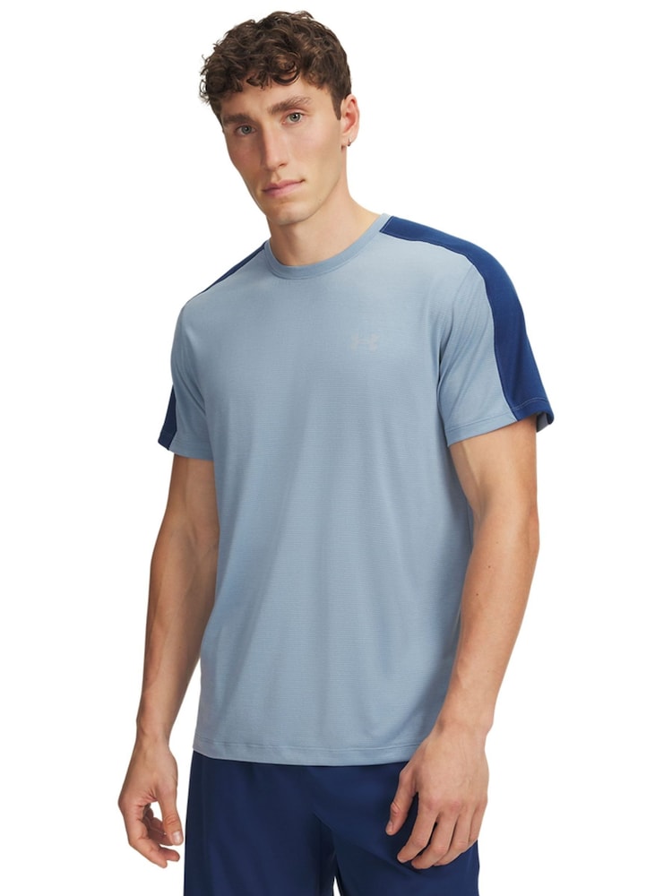 Under Armour Blue Velociti Reflective Short Sleeve T-Shirt - Image 1 of 3