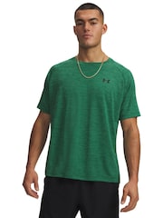 그린 - Under Armour 테크 텍스처드 반소매 크루넥 티셔츠 - 3의 이미지 1