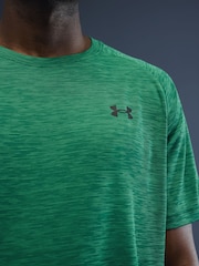 Žalia - „Under Armour Tech Textured“ trumpomis rankovėmis marškinėliai su apvalia juostele - 4 paveikslėlis iš 4