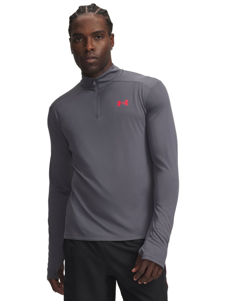 Under Armour Grey Tech Utility QuarterZip Long Sleeve Top - Image 1 of 3