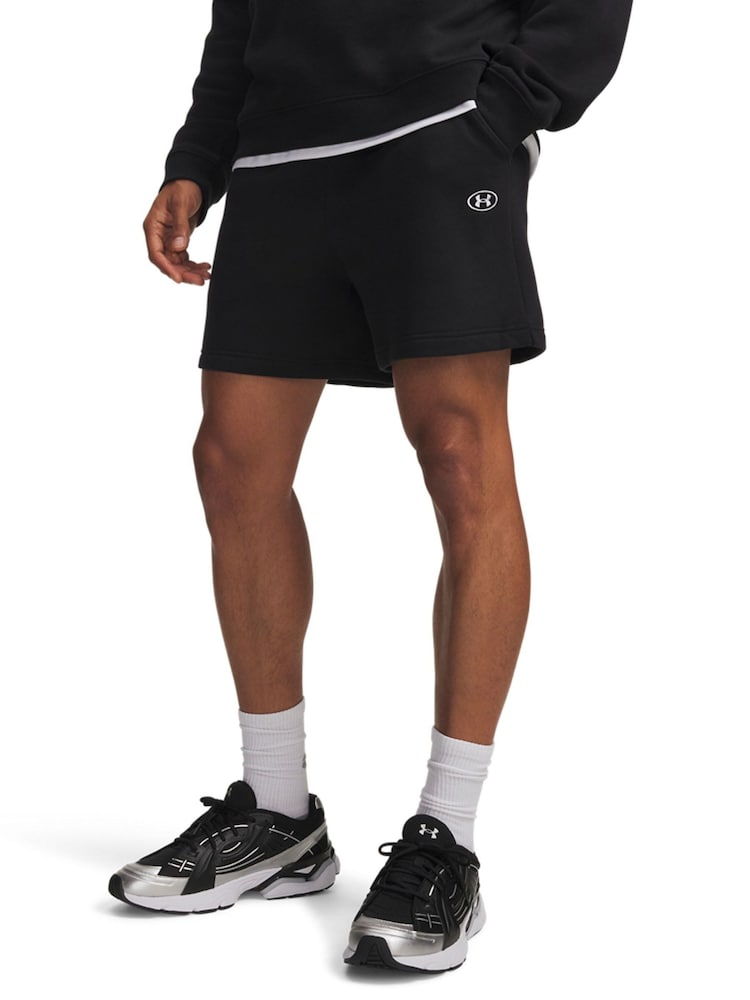 Under Armour Black Rival Fleece Shorts - Image 1 of 4