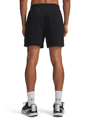 Under Armour Black Rival Fleece Shorts - Image 2 of 4