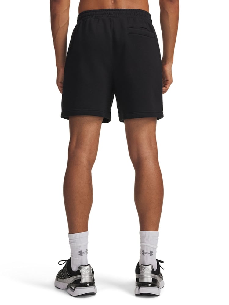 Under Armour Black Rival Fleece Shorts - Image 2 of 4