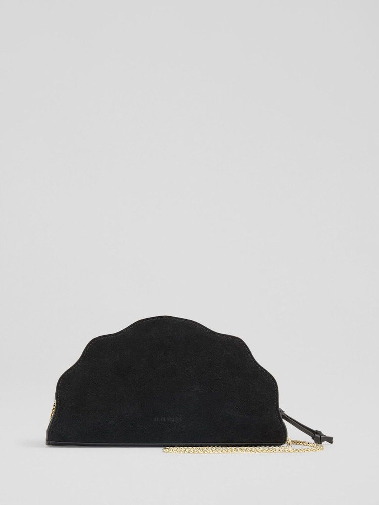 LK Bennett Suzy Scallop Clutch Bag - Image 1 of 4