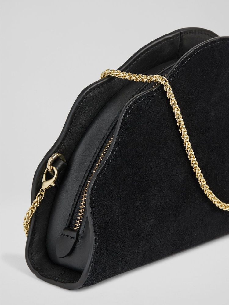 LK Bennett Suzy Scallop Clutch Bag - Image 2 of 4