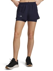 Under Armour Blue Fly By 2-in-1 Shorts - Image 1 of 4