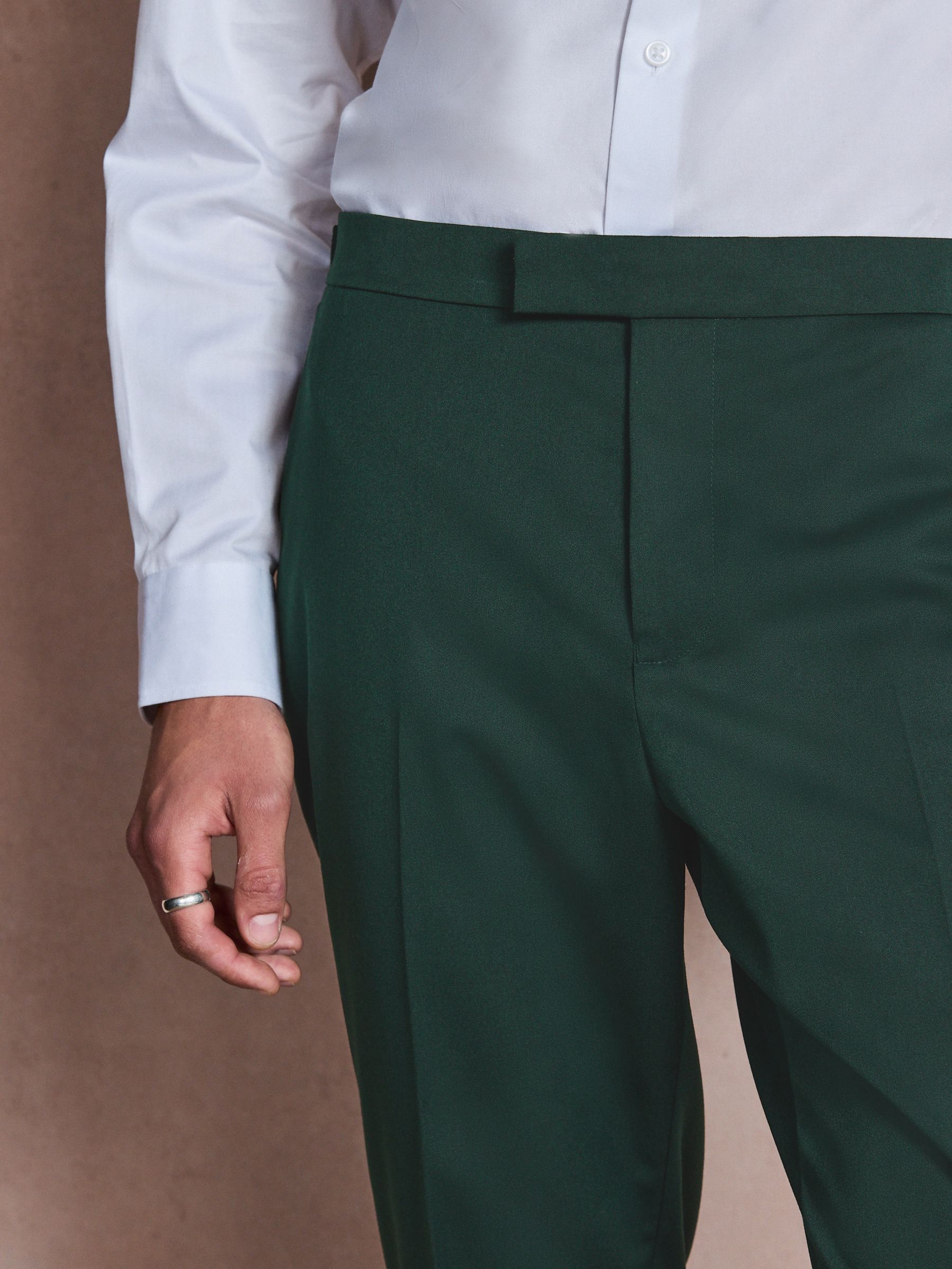 Buy Jade Green Slim Fit Tuxedo Suit Trousers from Next USA