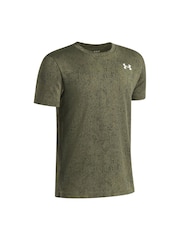Under Armour Green Tech Pixelate Graphic Short Sleeve T-Shirt - Image 3 of 3